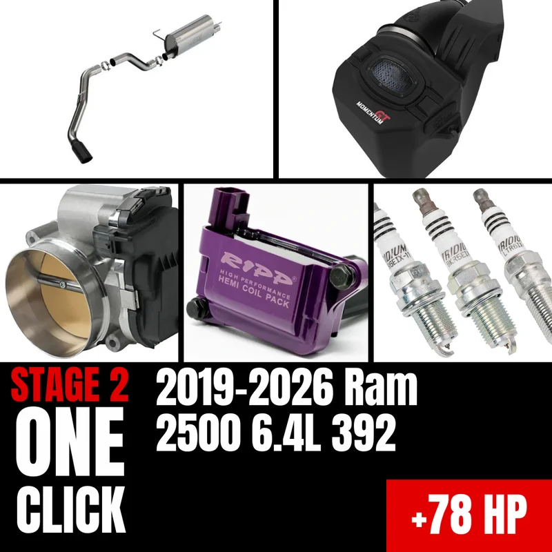 Fast Hemis One-Click Stage 2 Kit: 2019-2026 Ram 2500 6.4L 392 (+78HP)