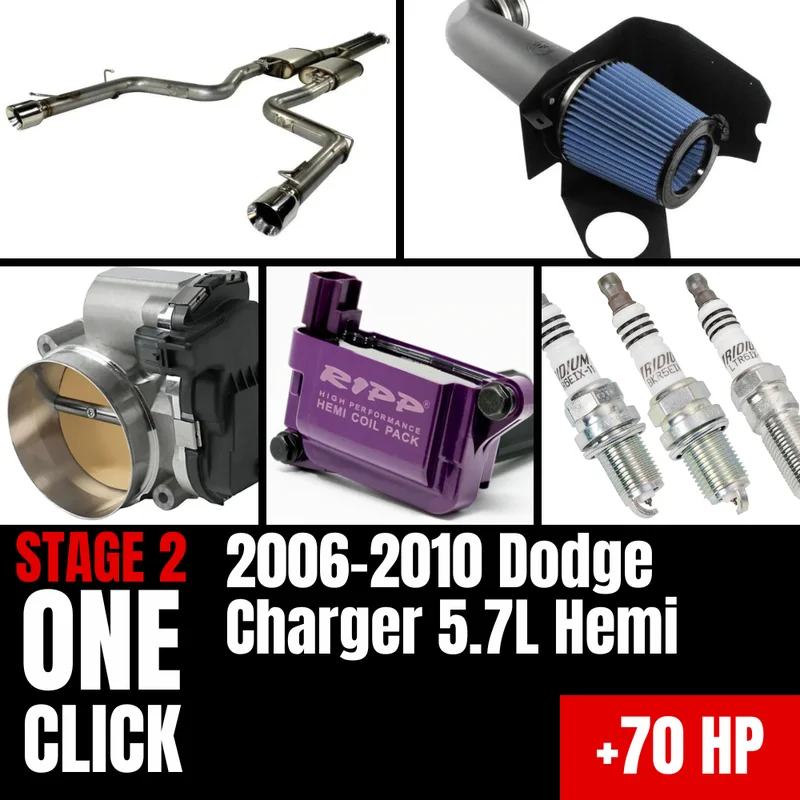 Fast Hemis One-Click Stage 2 Kit: 2006-2010 Dodge Charger 5.7L Hemi (+70HP)