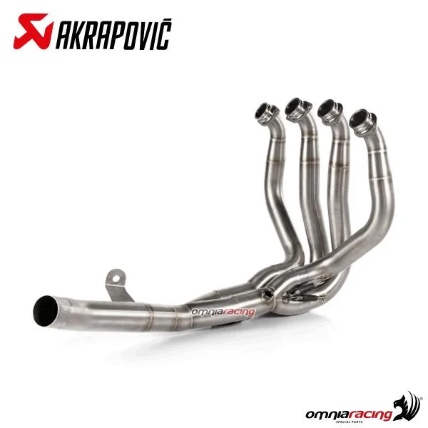 E-K10R6 Collettori Akrapovic racing acciaio Kawasaki ZH2 2020-2023