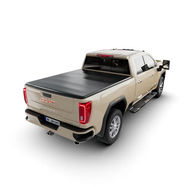 Worksport Pro Vinyl Quad Fold SC4 Pro 6’9″ Fits 2020-23 Chevrolet Silverado/GMC Sierra HD w/o Utility Track System Standard Bed