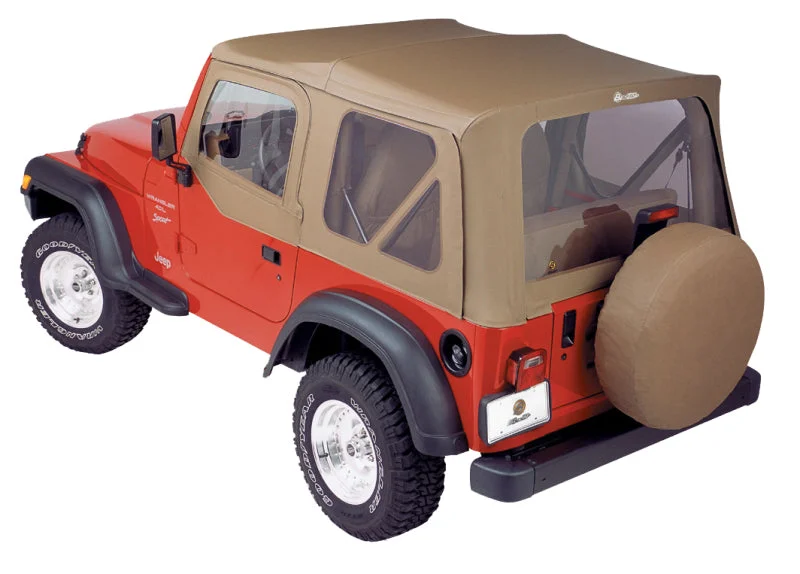 Bestop A-Top Replace Soft Top Spice Clear Windows Door Skins (F&R): Jeep Wrangler 97-02 4.0L/2.5L