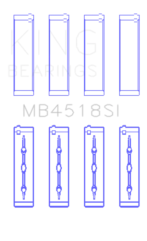 King Engine Bearings Main Bearing Set STD: Fits Chrysler 300 / Dodge Challenger / Dodge Charger 2011-2023 3.6L V6