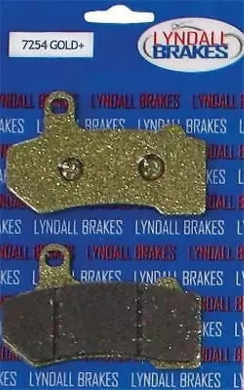 Lyndall Brakes Gold Plus Racing Brake Pads Front or Rear 7254-G Harley Davidson