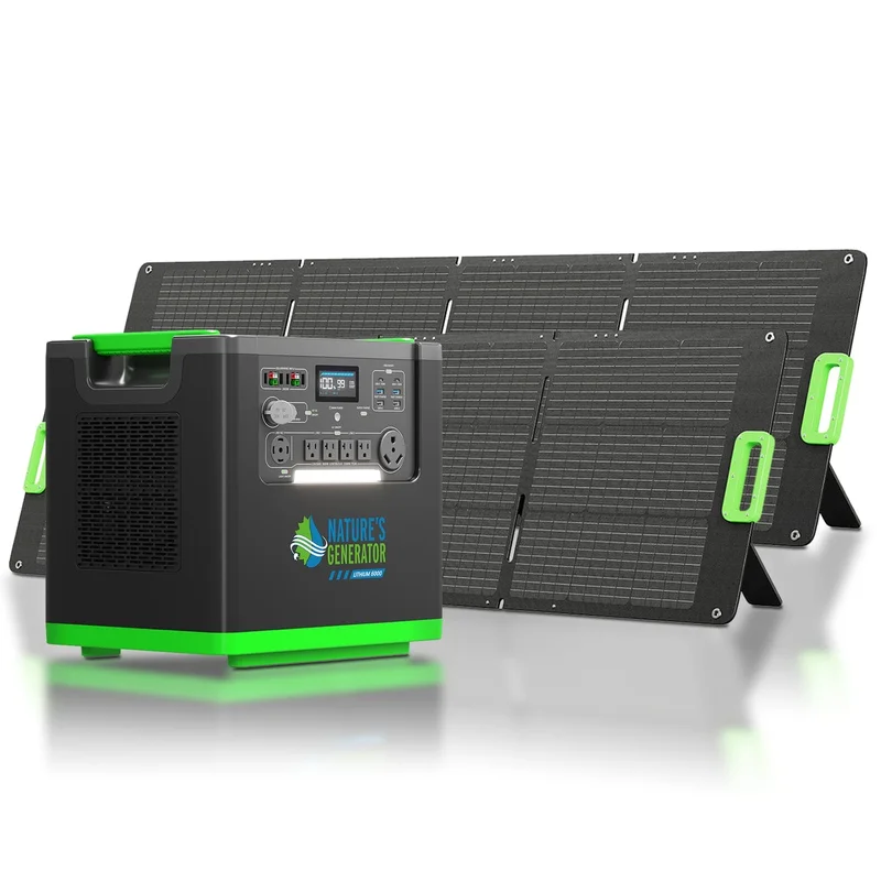 Nature’s Generator Lithium 6000 with Solar Panel