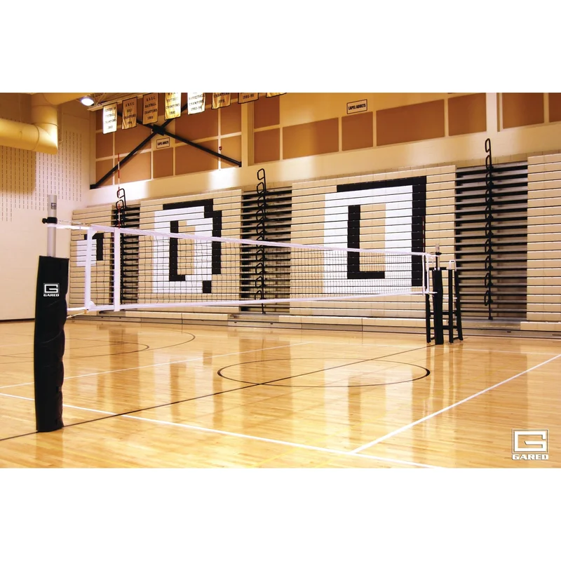 Gared RallyLine 3‑1/2″ OD Scholastic Two‑Court Volleyball System – Multi‑Sport Use 6002