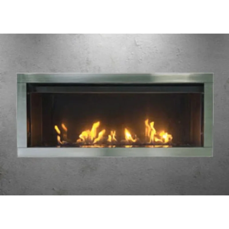 Sierra Flame Stanford 45″ Outdoor Direct Vent Linear Liquid Propane Fireplace 40,500 BTU TAHOE-45-LP