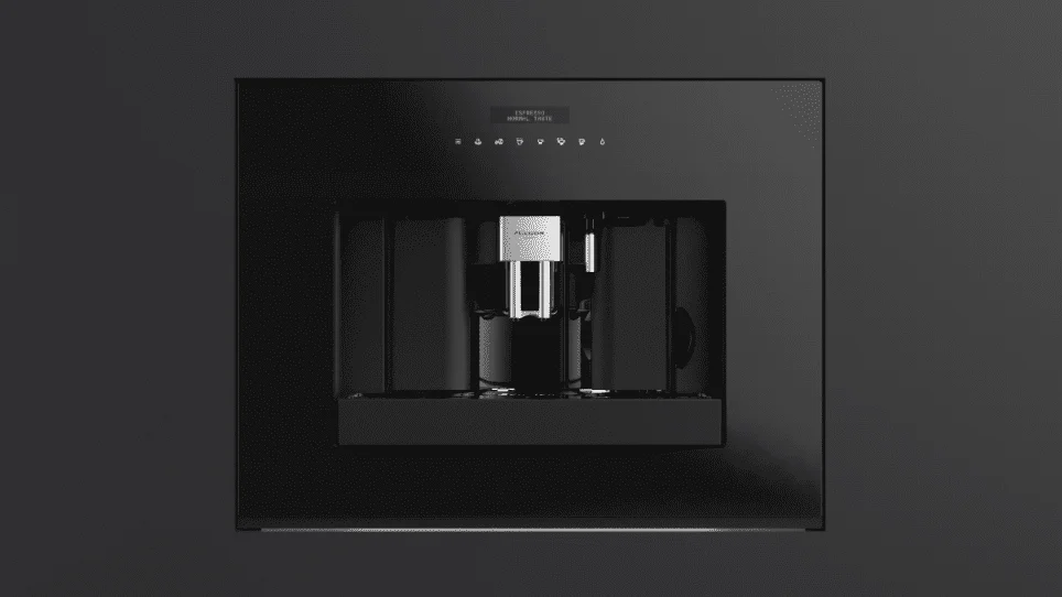 Fulgor Milano 700 Series 24″ Built-In Coffee Machine Black Glass F7BC24B1