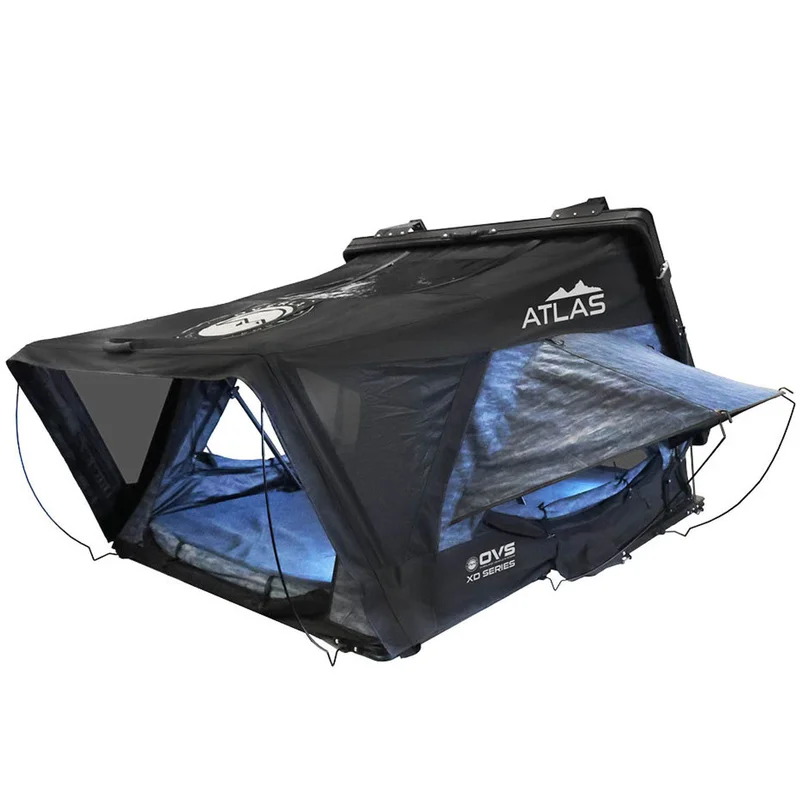XD Atlas Cantilever ABS Hard Shell Roof Top Tent, Blue Body & Black Rainfly