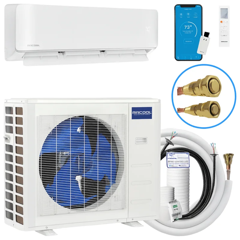 MRCOOL DIY 12,000 BTU 23.5 SEER2 Hyper Heat Complete Mini-Split Heat Pump System DIYHH-12