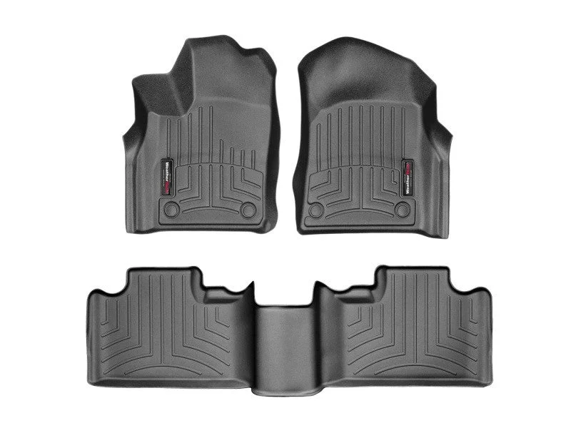 WeatherTech 16-21 Jeep Grand Cherokee Front & Rear FloorLiner – Black – 449301-443242