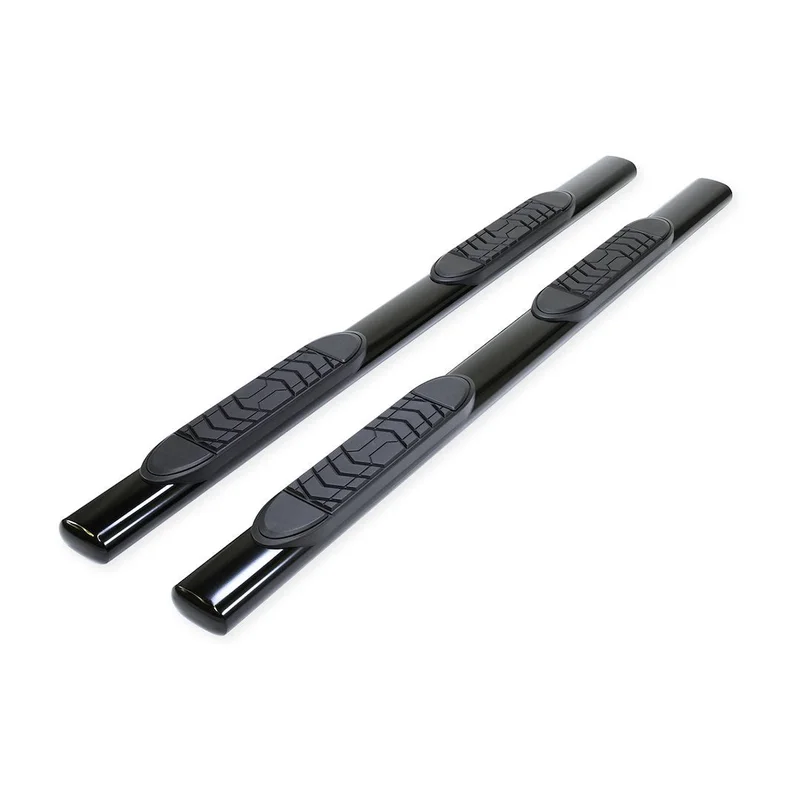 TrailFX 5″ Oval Straight Step Bar Black: Fits Ram 1500 2019-2024 3.6L/5.7L
