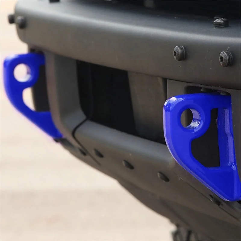 Ford Racing 2021+ Bronco Front Bumper Tow Hooks – Blue (Pair)