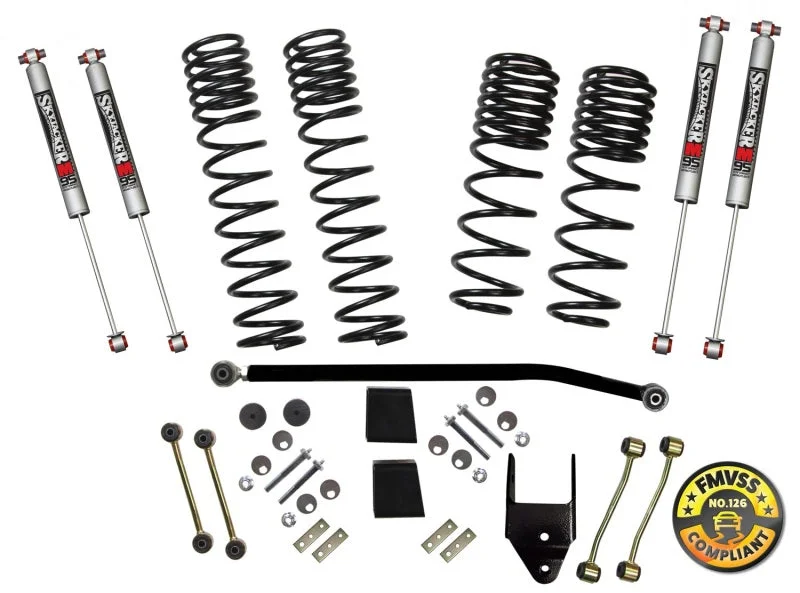 Skyjacker 3.5in Suspension Lift Kit w/ M95 Shocks: Jeep Wrangler JL 2018-2019 / 2021-2024 3.6L / 2.0L Turbo