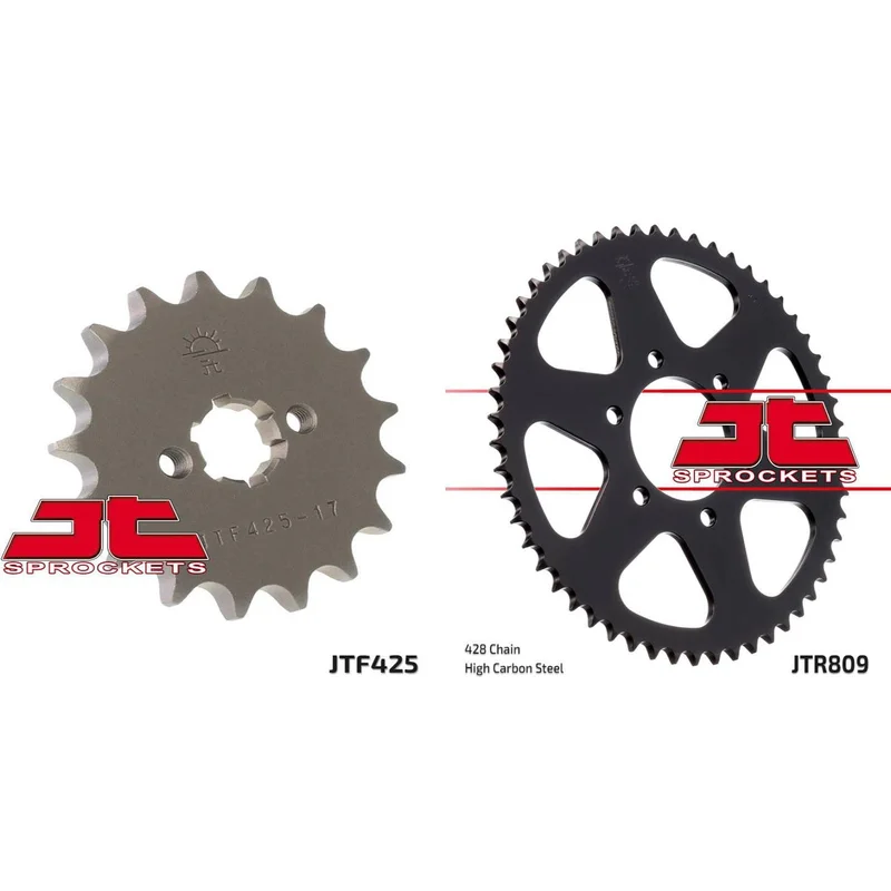 Front & Rear Sprocket Kit for SUZUKI TS125 K,L,M,A,B,C 73-77 JT Sprockets