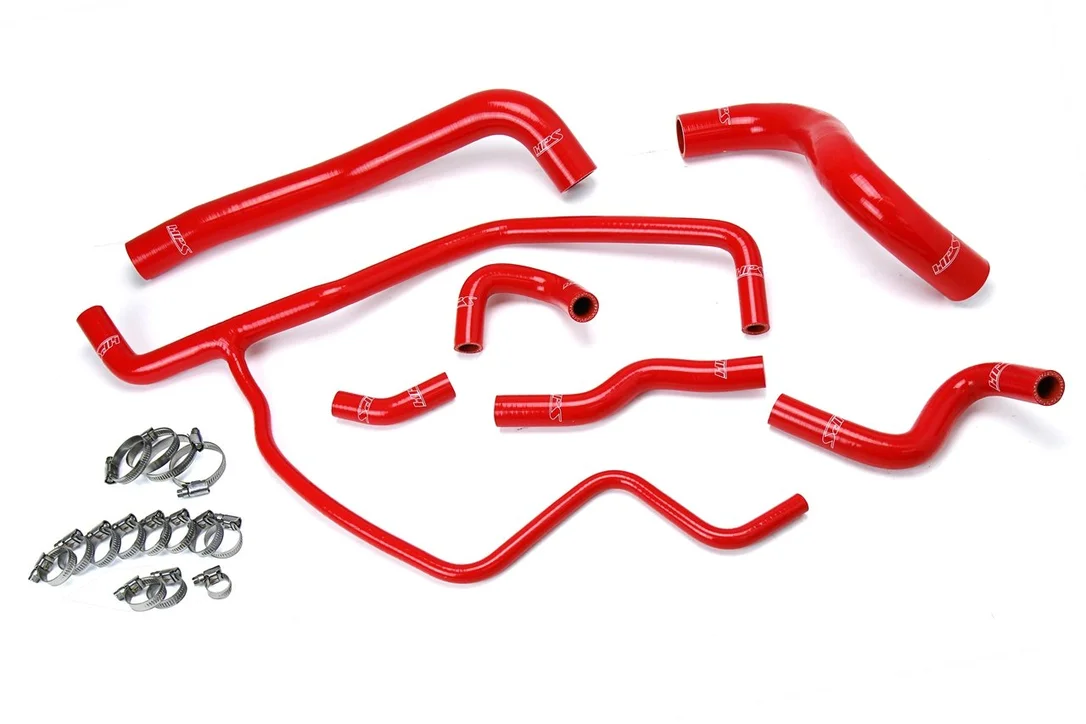 HPS Performance Silicone Radiator + Heater Hoses Chrysler 300 3.6L V6 (11-17) Red / Blue / Black