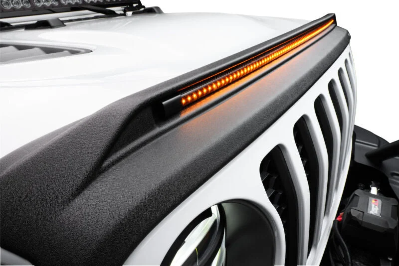 Husky Liners Aeroskin Lightshield PRO Hood Protector: Jeep Wrangler JK 2007-2018 – Black