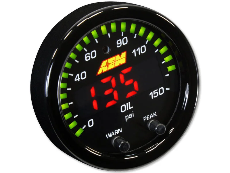 AEM X-Series Gauge (Oil Pressure, 0-150 PSI, 0-10 Bar) 30-0307