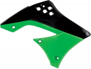 Acerbis Radiator Shrouds (Black/Green) – 2141711043