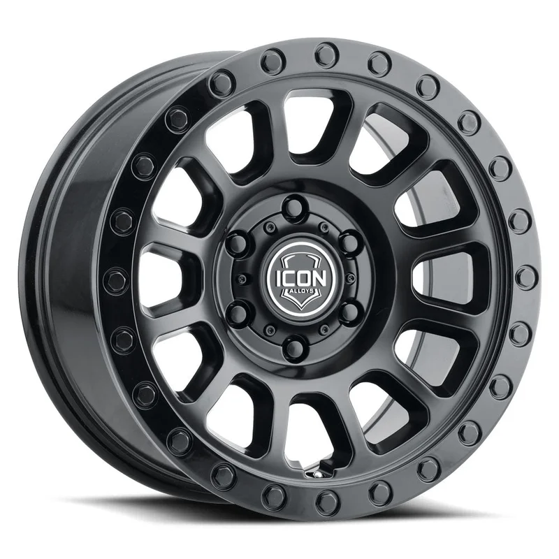 ICON Alloys Hulse, Double Black, 18 x 9 / 5 x 150, 25mm Offset, 6″ BS