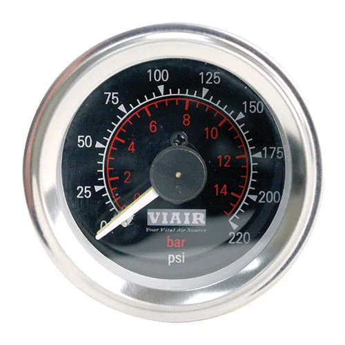 VIAIR 2″ Dual Needle Gauge – 220 PSI