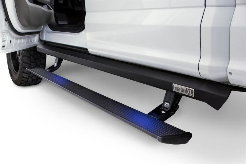 AMP Research 20-23 Chevy Silverado 1500 Crew Cab PowerStep XL – Black (Incl OEM Style Illumination)