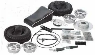 Mini Bike Kit with 6″ Wheels (No Frame)