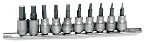 Performance Tool SAE Hex Bit Socket SetPerformance Tool SAE Hex Bit Socket Set 10-Piece