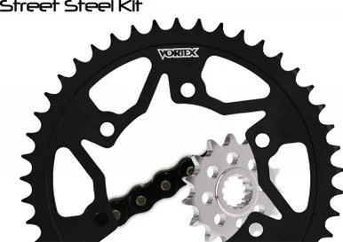 Vortex Spkt/Chain Kit Suz W/Steel Rear Spkt – CK5136