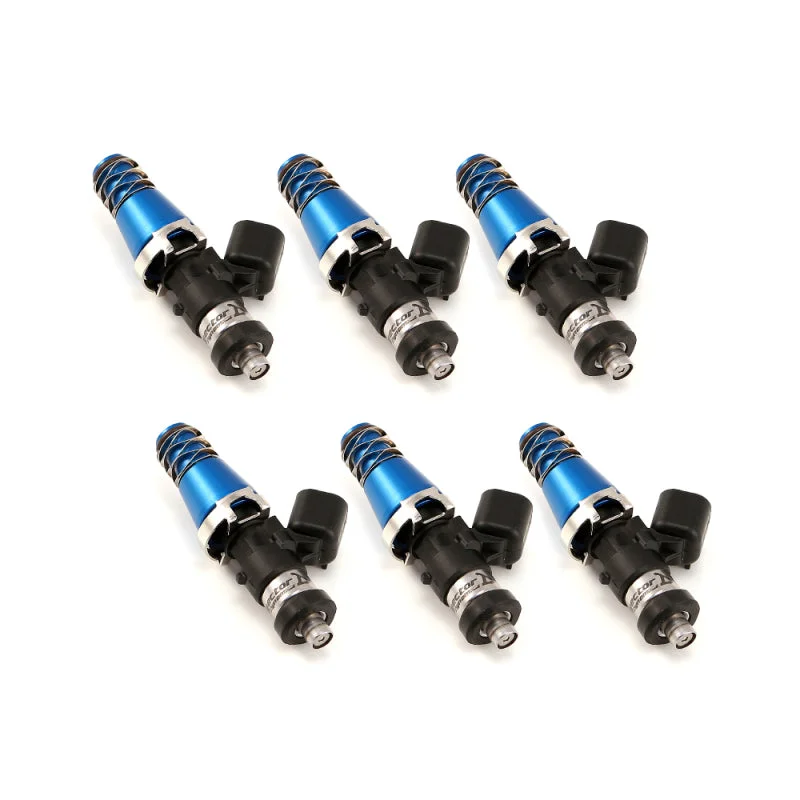 Injector Dynamics 1340cc Injectors – 60mm Length – 11mm Blue Top – Denso Lower Cushion (Set of 6)