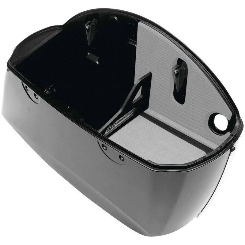 Hardstreet Ryt-There Saddlebag Shelf Set For Indian Dark Horse 2014-2021 Round Double-Hinged Grey