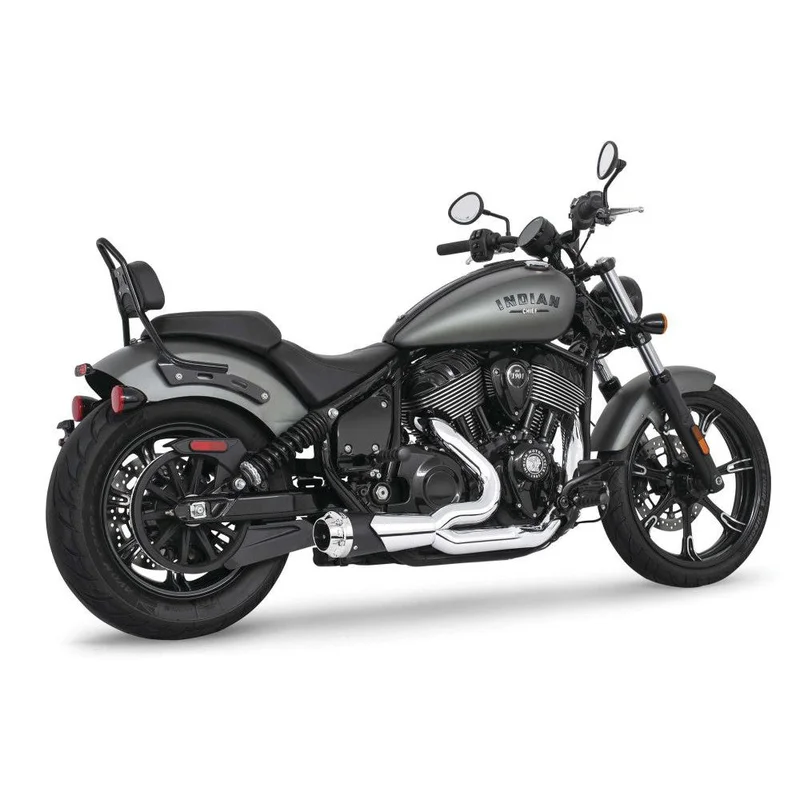 Freedom Performance American Outlaw 2-into-1 Shorty Exhaust Combo Chrome Chrome Tip
