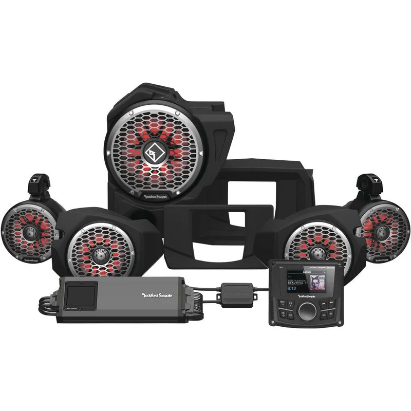 Rockford Fosgate Audio Kit For Polaris RZR 900 2014-2021 Stage 5 Black