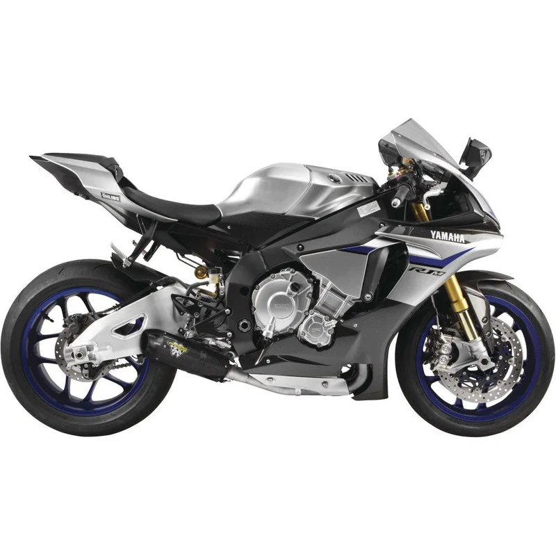 Two Brothers Racing Storm Series Hurricane Carbon Fiber Slip-On Exhaust For Yamaha YZF R1 2015-2020