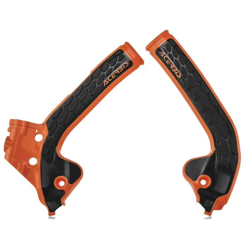 Acerbis 16 Orange/Black X-Grip Frame Guard – 2686045225