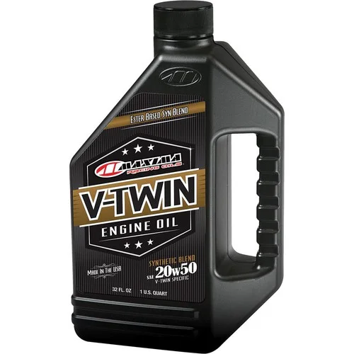 Maxima V-Twin Synthetic Blend Engine OilMaxima V-Twin Semi-Synthetic 4T Engine Oil 20W-50 1 Quart