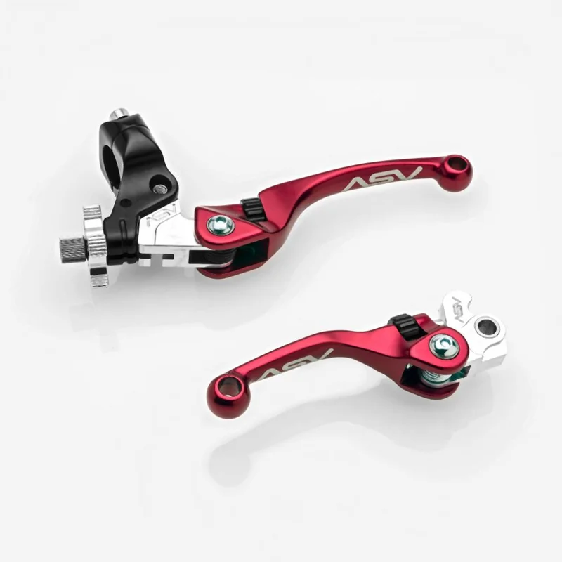 ASV Red F4 Quad Model Clutch + Brake Lever Pair Pack BCF4A206SX-R