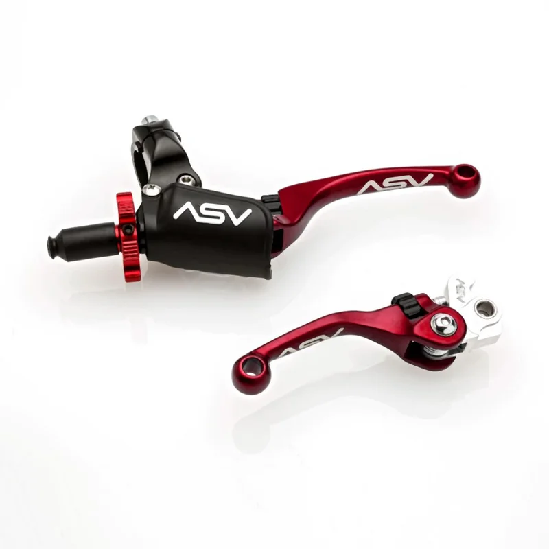 ASV Red F4 Offroad Model Clutch + Brake Lever Pro Pack BCF40106PX-R