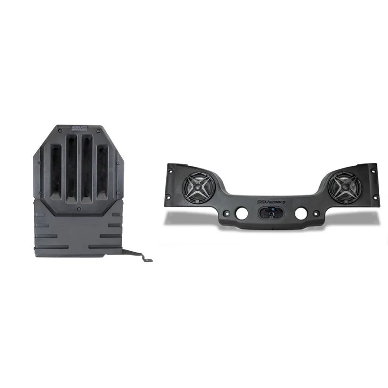 SSV Works 10″ Unloaded Subwoofer Enclosure And 8″ Overhead Speaker Upgrade For Jeep Wrangler JK 07-17