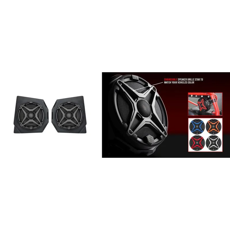 SSV Works Front 6.5″ Speaker Pods With Grey Grilles For Can-Am Defender HD10 18-22