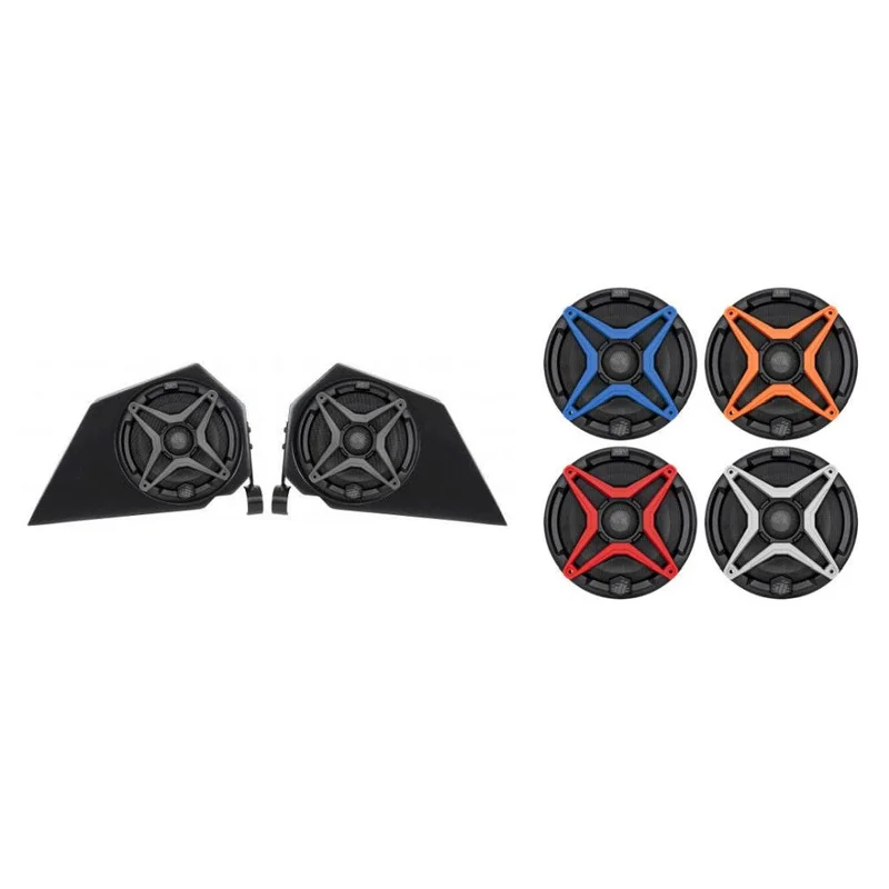 SSV Works Side Panel 6.5″ Speaker Pods With Blue Grilles For Polaris Slingshot 15-21