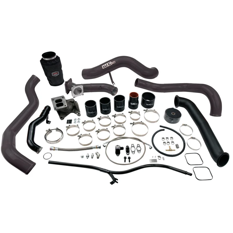 Wehrli 01-04 Chevrolet 6.6L LB7 Duramax S300 Turbo Install Kit (No Turbo) – Gloss Black