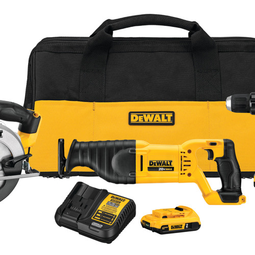 Dewalt DCK423D2 20V MAX* 4-Tool Cordless Combo Kit (2.0Ah)