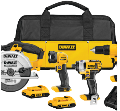 Dewalt DCK466D2 20V MAX* Cordless 4-Tool Combo Kit