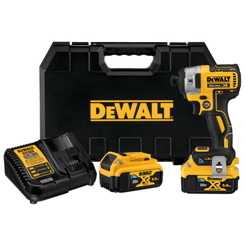 Dewalt DCF888P2BT 20V MAX* XR Brushless Tool Connect™ 1/4 in. Impact Driver Kit (with Tool Connect Batteries)
