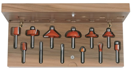 CMT 800.503.11,12 Piece Router Bit Set With Case