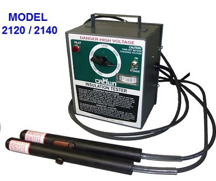 HIPOT Insulation Testers 230v, 50-60 Hertz, 7 Position Voltage Selection, No Automatic Breakdown Feature, Includes A Voltage Indication Meter