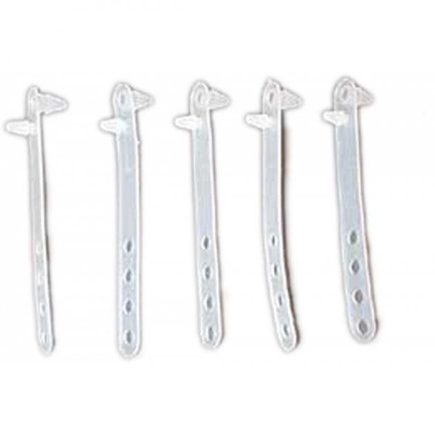 Redline Restomotive 1958-1964 Chevrolet Full Size Inner Fender Wiring Harness Straps, White, 1958-1964