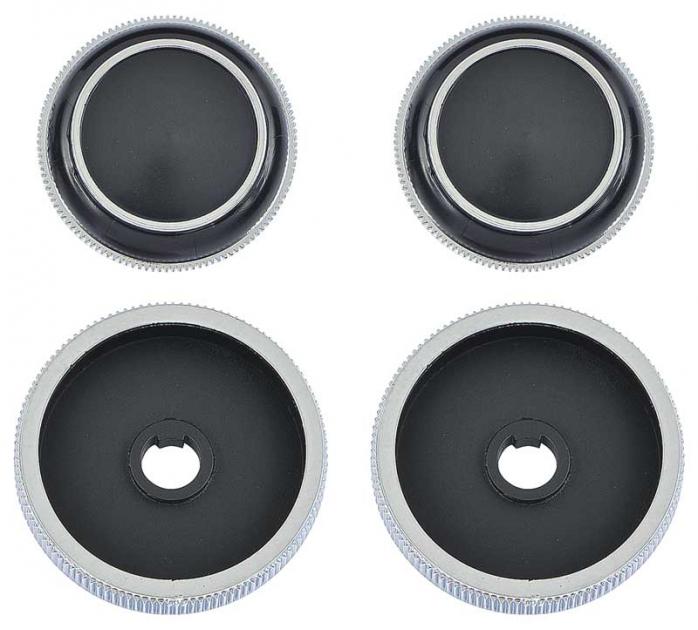 1970-81 Firebird, 8 Track Knob Set, Console Mounted, 4 Piece Set
