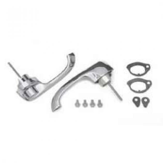 Full Size Chevy Outside Door Handles, 2-Door, 1960