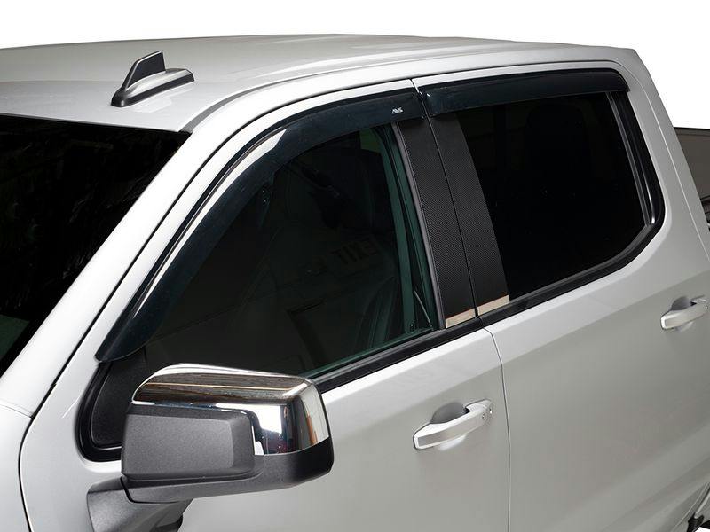 AVS 92807 Ventvisor Deflector; Smoke; Outside Mount; 2 pc.